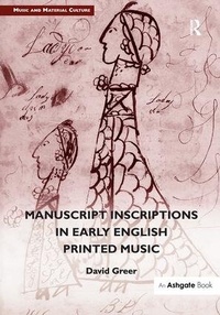 Enlarge image Cover: Manuscript Inscriptions in Early English Printed Music - Routledge