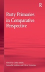 Cover: Party Primaries in Comparative Perspective - Routledge