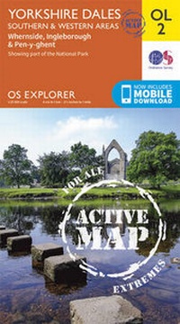 Abbildung von: Yorkshire Dales - Southern & Western Areas, Whernside, Ingleborough & Pen-y-Ghent - Ordnance Survey