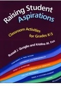 Cover: Raising Student Aspirations, Classroom Activities for Grades K-5 - Research Press Inc.,U.S.