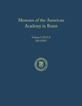 Cover: Memoirs of the American Academy in Rome, Vol. 59 (2014) / 60 (2015) - American Academy in Rome