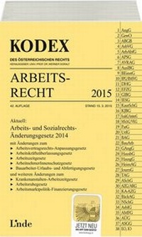 Abbildung von: KODEX Arbeitsrecht 2015 - Linde