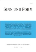 Cover: Sinn und Form 2/2015 - SINN und FORM