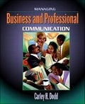 Cover: Managing Business and Professional Communication - Pearson