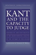 Cover: Kant and the Capacity to Judge - Princeton University Press
