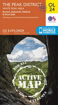 Abbildung von: The Peak District, White Peak Area, Buxton, Bakewell, Matlock & Dove Dale - Ordnance Survey