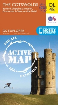 Abbildung von: The Cotswolds, Burford, Chipping Campden, Cirencester & Stow-on-the Wold - Ordnance Survey