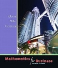 Cover: Mathematics for Business - Pearson