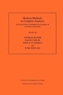 Cover: Modern Methods in Complex Analysis - Princeton University Press
