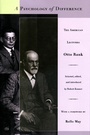 Cover: A Psychology of Difference - Princeton University Press