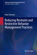 Cover: Reducing Restraint and Restrictive Behavior Management Practices - Springer