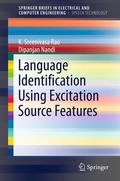 Cover: Language Identification Using Excitation Source Features - Springer
