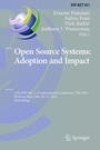 Cover: Open Source Systems: Adoption and Impact - Springer