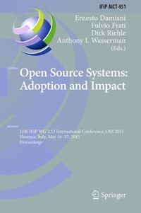 Enlarge image Cover: Open Source Systems: Adoption and Impact - Springer