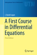 Cover: A First Course in Differential Equations - Springer