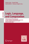 Cover: Logic, Language, and Computation - Springer