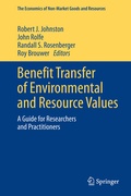 Cover: Benefit Transfer of Environmental and Resource Values - Springer