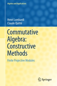 Abbildung von: Commutative Algebra: Constructive Methods - Springer