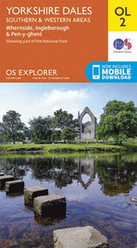 Abbildung von: Yorkshire Dales - Southern & Western Areas, Whernside, Ingleborough & Pen-y-Ghent - Ordnance Survey