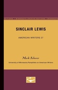 Cover: Sinclair Lewis - American Writers 27 - University of Minnesota Press
