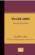 Cover: William James - American Writers 88 - University of Minnesota Press