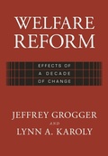 Cover: Welfare Reform - Harvard University Press