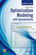 Cover: Optimization Modeling with Spreadsheets - Wiley