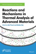 Cover: Reactions and Mechanisms in Thermal Analysis of Advanced Materials - Wiley-Scrivener