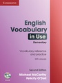 Cover: English Vocabulary in Use Elementary with Answers and CD-ROM - Cambridge University Press