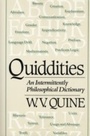 Cover: Quiddities - The Belknap Press