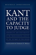 Cover: Kant and the Capacity to Judge - Princeton University Press