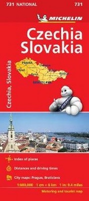 Abbildung von: Czech Republic/Slovak Republic - Michelin National Map 731 - Michelin Editions des Voyages