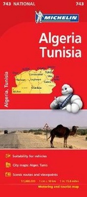 Abbildung von: Algeria, Tunisia - Michelin National Map 743 - Michelin Editions des Voyages