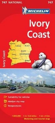 Abbildung von: Ivory Coast - Michelin National Map 747 - Michelin Editions des Voyages