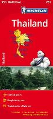 Abbildung von: Thailand - Michelin National Map 751 - Michelin Editions des Voyages