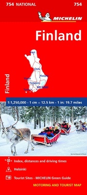 Abbildung von: Finland - Michelin National Map 754 - Michelin Editions des Voyages