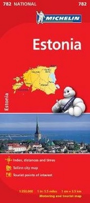 Abbildung von: Estonia - Michelin National Map 782 - Michelin Editions des Voyages