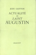 Cover: Actualite de Saint Augustin - Grasset