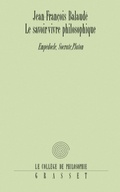 Cover: Le savoir-vivre philosophique - Grasset
