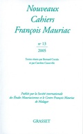 Cover: Nouveaux Cahiers de Francois Mauriac N13 - Grasset