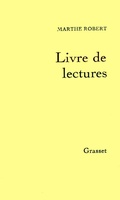 Cover: Livre de Lectures - Grasset