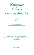 Cover: Nouveaux cahiers Fran&ccedil;ois Mauriac N&deg;20 - Grasset