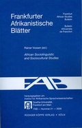 Cover: African Sociolinguistic and Sociocultural Studies - K&ouml;ppe, R