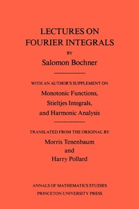 Abbildung von: Lectures on Fourier Integrals - Princeton University Press