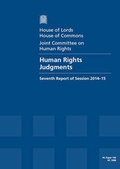 Cover: Human rights judgments - TSO