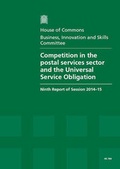 Cover: Competition in the postal services sector and the Universal Service Obligation - TSO