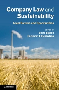 Abbildung von: Company Law and Sustainability - Cambridge University Press