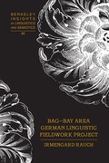 Cover: BAG - Bay Area German Linguistic Fieldwork Project - Peter Lang Verlag