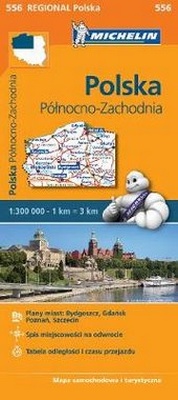 Abbildung von: Poland North West - Michelin Regional Map 556 - Michelin Editions des Voyages