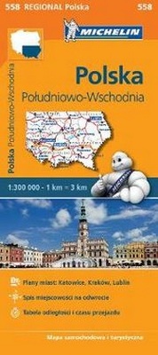 Abbildung von: Poland South East - Michelin Regional Map 558 - Michelin Editions des Voyages